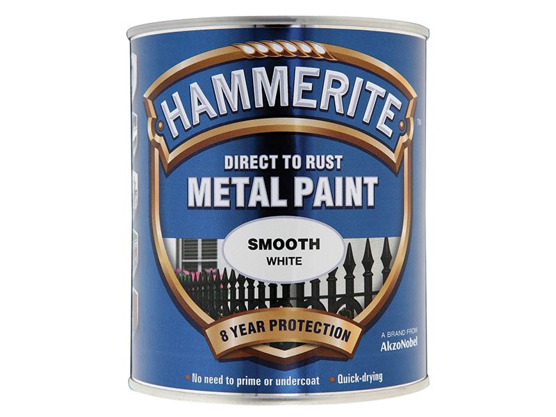 Hammerite Cat Logam Smooth Finish Putih 750ml