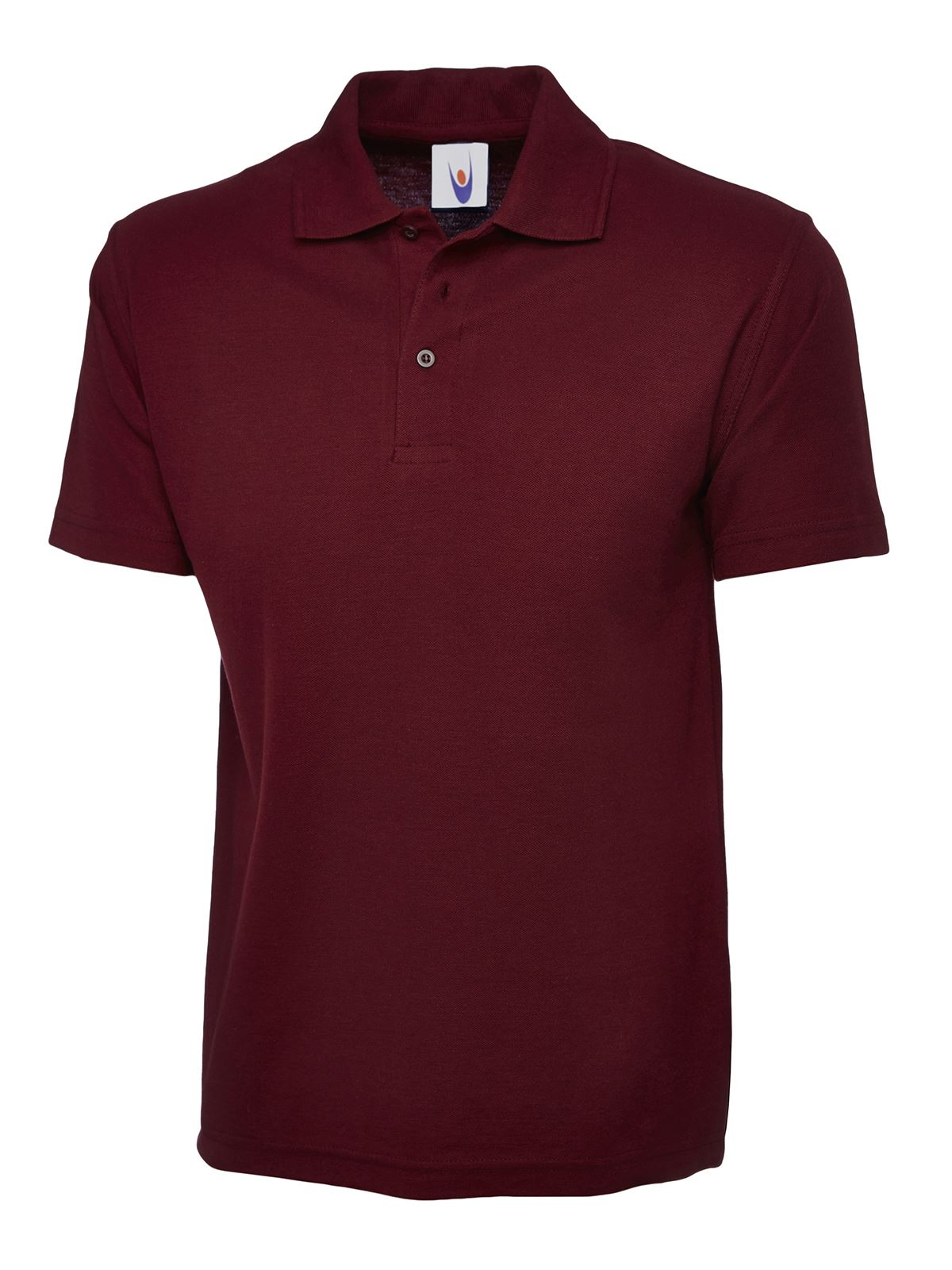 Uneek Unisex Olympic Polo Shirt - 50% Polyester 50% Cotton - Maroon - Size L