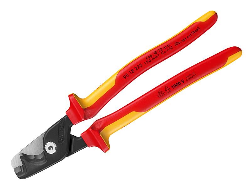 Knipex 95 18 225 VDE StepCut XL Gearrthóirí Cábla, 225mm