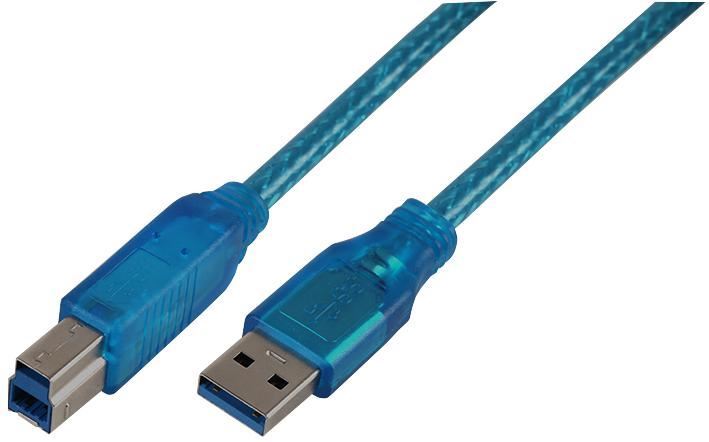 PRO SIGNAL Blue 2m USB 3.0 A to B Cable