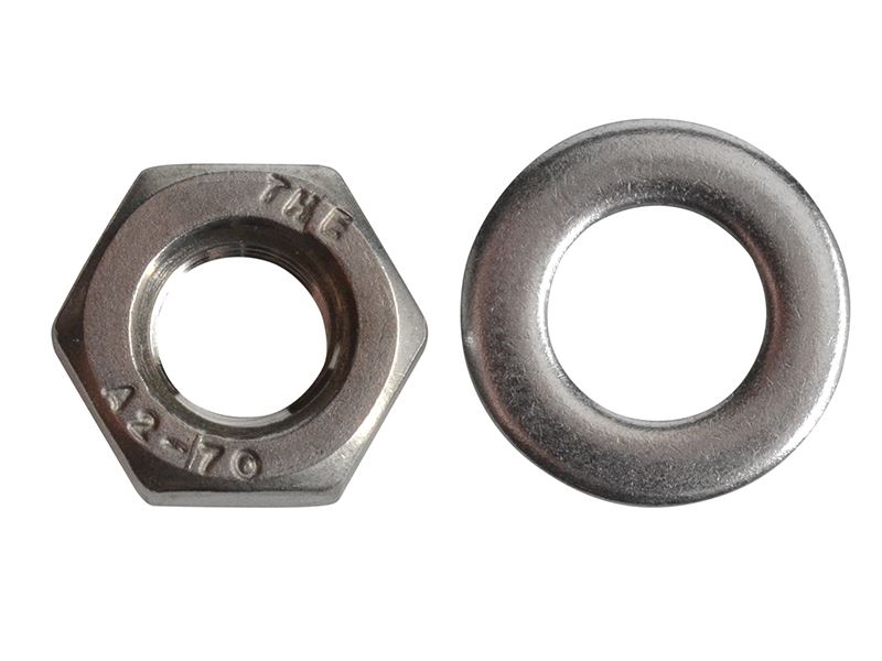 ForgeFix ברגי משושה ומרווחים מפלדת אל חלד A2, M6 (חבילת 20)