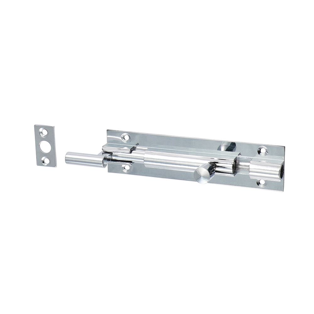 Verrou cylindrique creusé Timco, chrome poli, 100 x 25mm