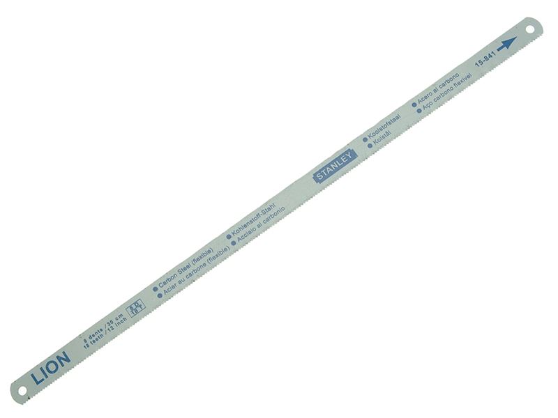 STANLEY Flexible Hacksaw Blades, 300mm (12in), Pack of 5 (18/24/32 TPI)