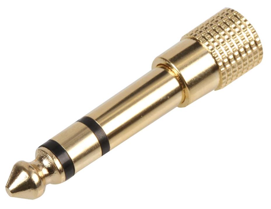 PRO SIGNAL Gold Προσαρμογέας Jack Stereo 3.5mm σε 6.35mm