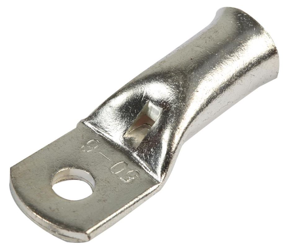 Concordia Technologies 50mm² Copper Crimp Terminal Lug, M6 (Pack of 10)