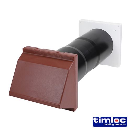 Timco Aero Core Through-Wall Ventilation Set - Brown, 127 x 350mm