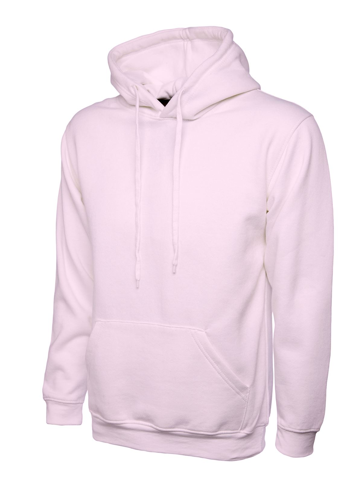 Uneek Unisex Classic Hooded Sweatshirt, 50% Polyester 50% Cotton, Pink, 5XL