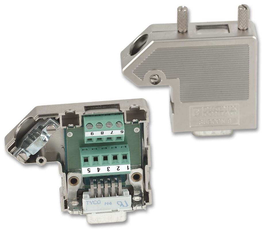 Phoenix Contact Connettore D-Sub Maschio 25 Pin Angolo Retto con Morsetti a VIt