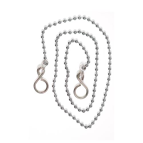 Timco Ball Link Chains for Sink, Chrome, 12 Inch (2-Pack)