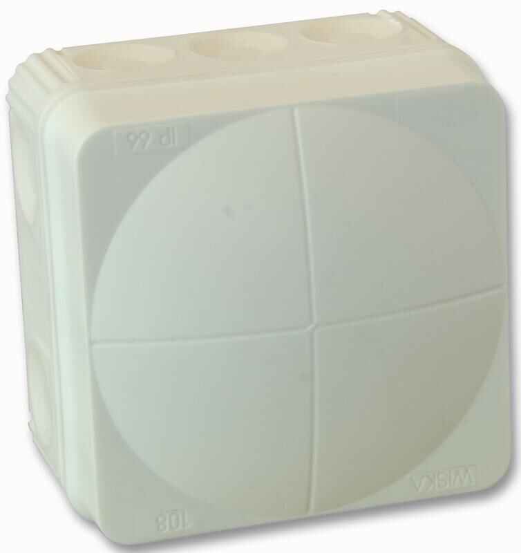 WISKA Combi 108/5/W Κουτί Σύνδεσης IP66, 76 x 76 x 51mm, Λευκό