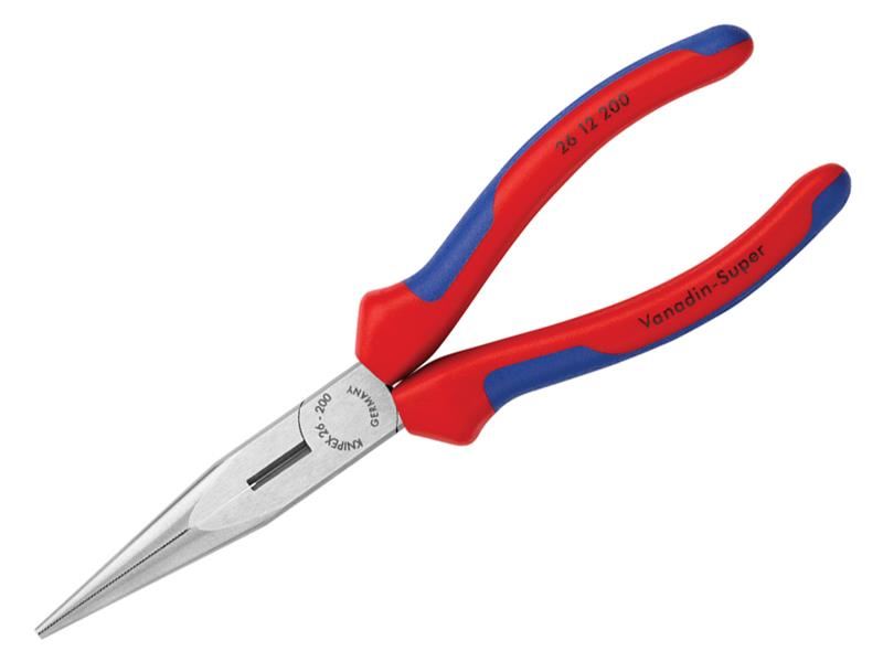 Knipex 200mm Snipe Nose Side Cutting Pliers with Multi-Component Grip