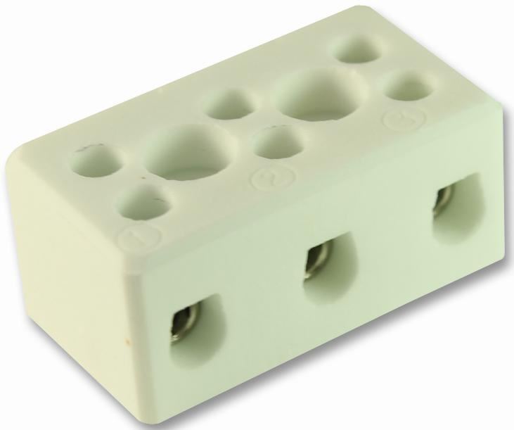 Bloque de terminales cerámico CAMDENBOSS, 3 vías, 41A, 1000°C
