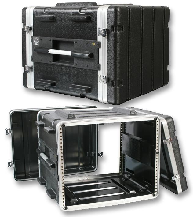 PULSE 19in Rack ABS Flight Case - 8U, Black