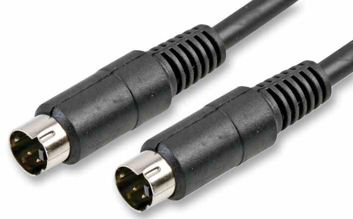 Pro Signal 4-Pin Mini-DIN (S-VHS) Plug Lead, 3m Black