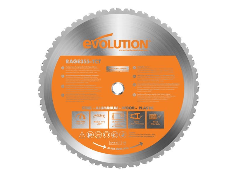 Evolution - Multimaterial-Kappsägeblatt 355 x 25,4 mm x 36 Zähne