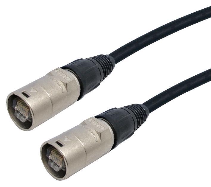 VDC - Kabel LAN Cat5e Ethercon Neutrik ke Ethercon RJ45, 10m Hitam