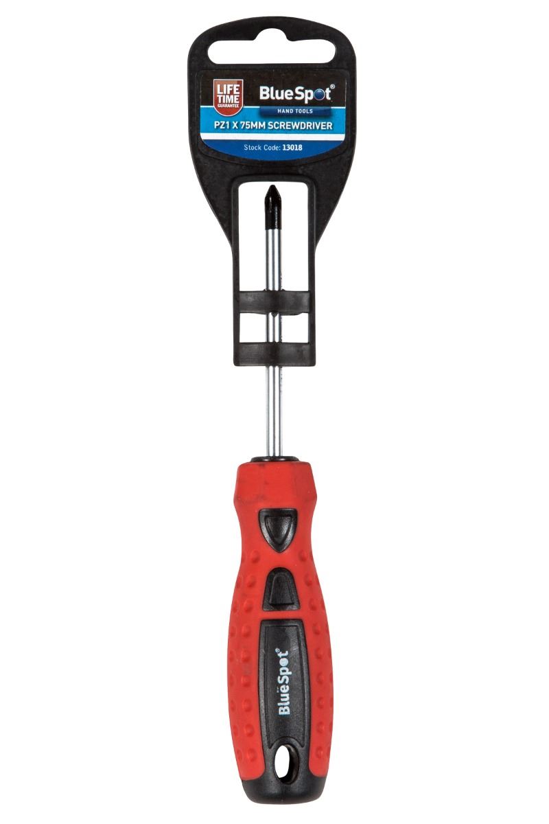 Blue Spot Tools PZ1 Schroevendraaier, 75mm, Chroomvanadium