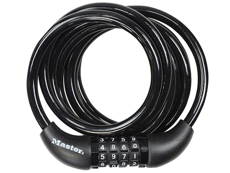 Master Lock 自回捲式密碼鋼纜鎖 1.8米 x 8毫米