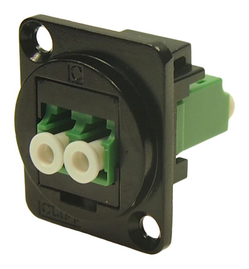 CLIFF LC Duplex Feedthrough Connecteur, Montage Panneau, Noir, APC