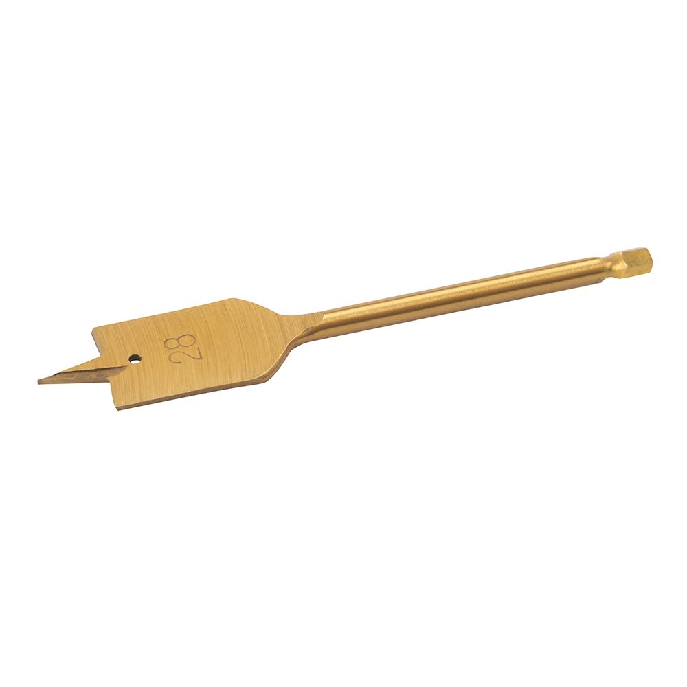 Silverline Titanium-Coated Flat Bit, 28mm