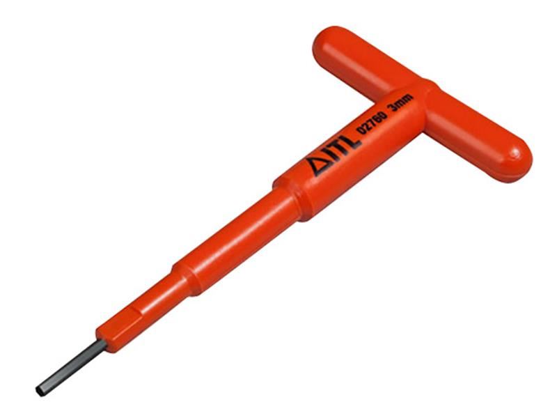ITL Geïsoleerde T-handel inbussleutel, 3mm, IEC 60900 Gecertificeerd