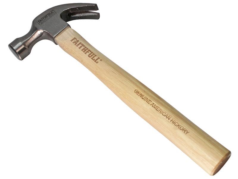 Faithfull - Zimmermannshammer mit Hickory-Schlagholz 567g (20oz)