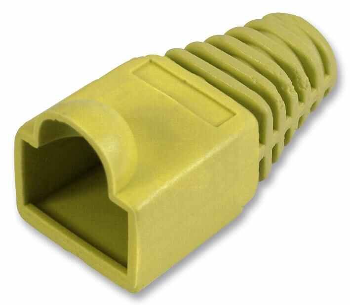 Pro Power Scarpa di Protezione Gialla da 6mm per RJ45, Confezione da 10