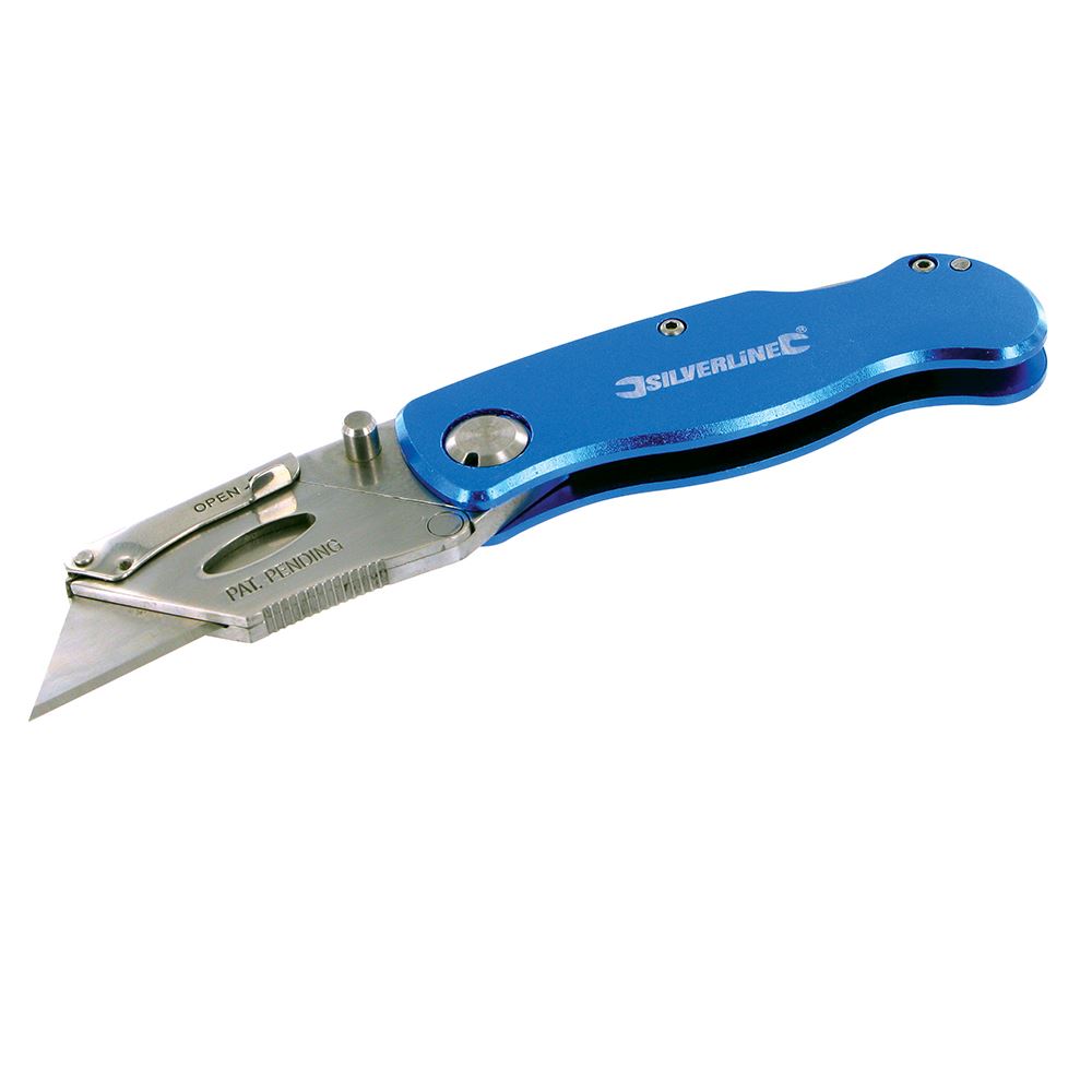 Silverline Klappmesser mit 10 Klingen - 90mm