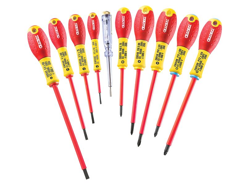 Expert - E160912 Isolierter Schraubendreher-Set, 10-teilig
