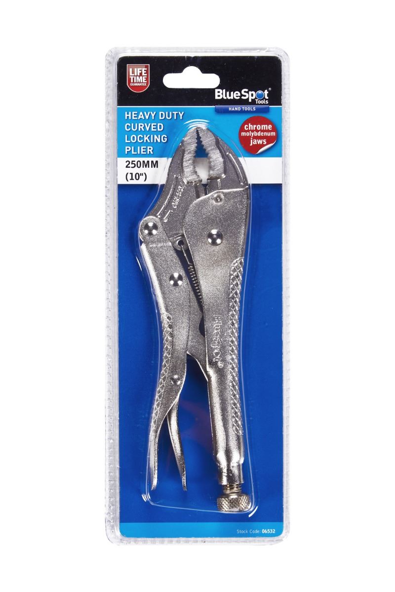 Blue Spot Tools 250mm Heavy Duty Curved Locking Plier