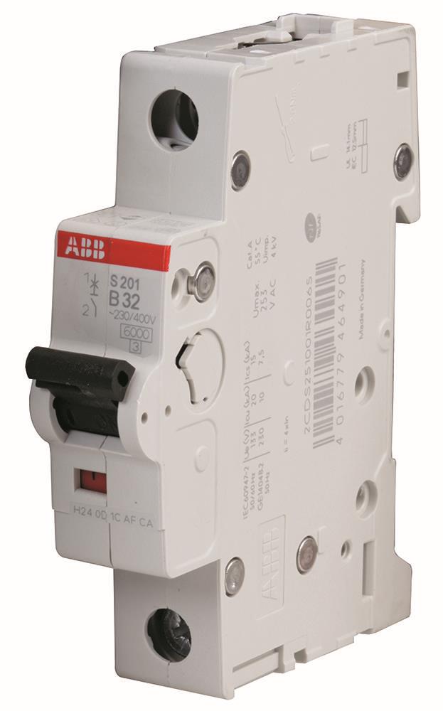 ABB Disjoncteur miniature 32A Type B unipolaire, 277VAC