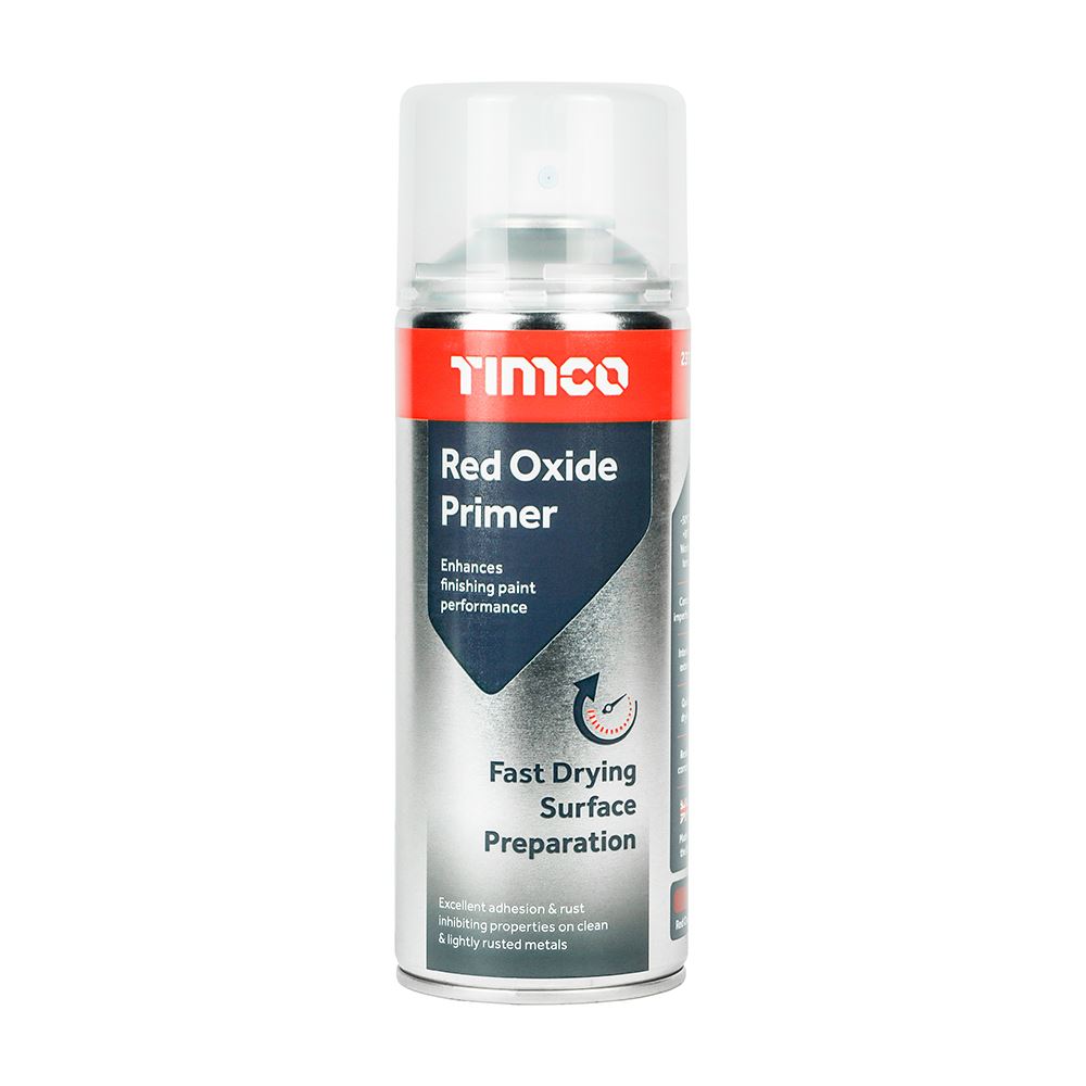 TIMCO Primer in Ossido di Ferro Rosso, 380ml