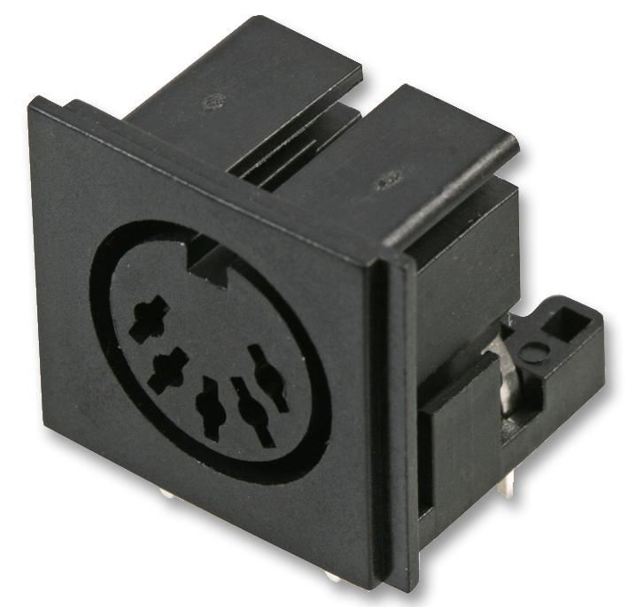 Pro Signal 5-Pin PCB Mount DIN Socket, Silver Contacts