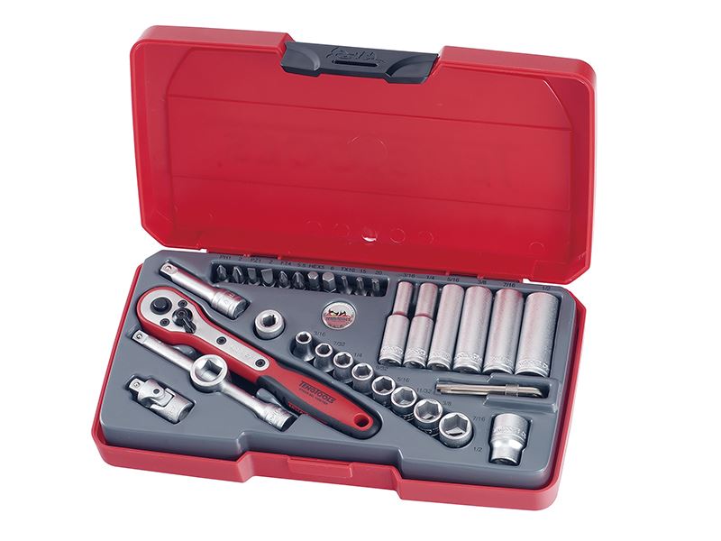 Teng T1435AF 1/4-Inch Drive AF Socket Set (35-Piece)