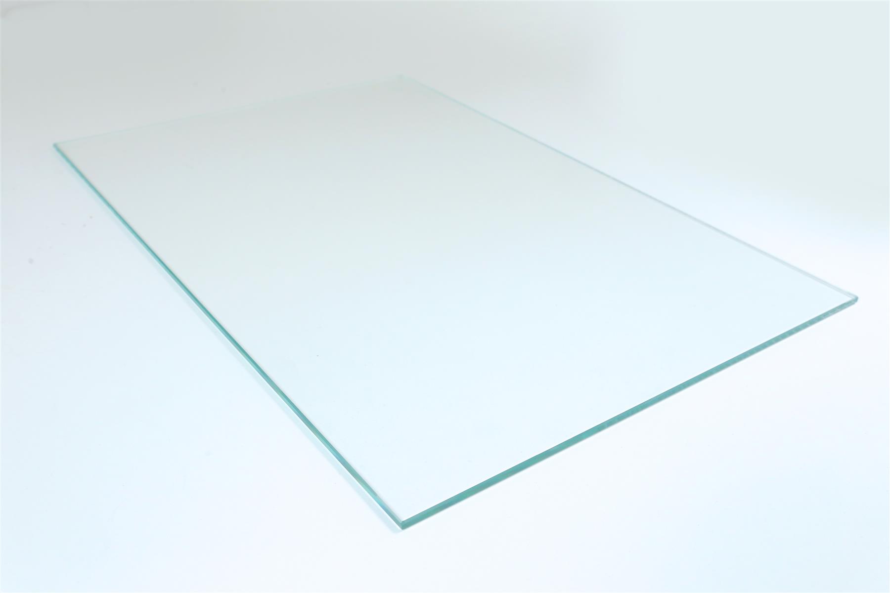 8mm Low Iron Toughened Safety Glass, Polished, Small (500x500mm/600x400mm)