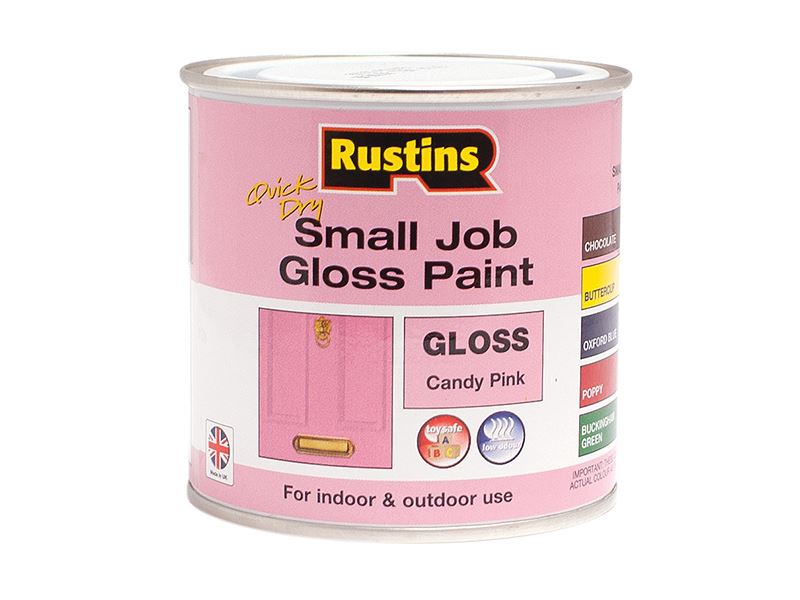 Rustins Quick Dry Gloss Paint - Candy Pink, 250ml