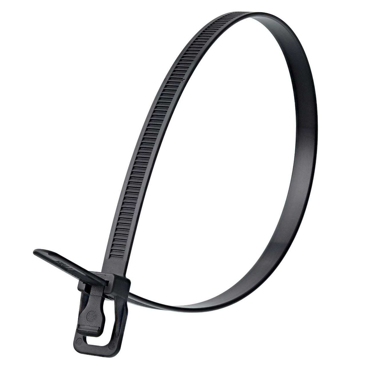 RETYZ WKT-S14BK-TA WorkTie Reusable Cable Ties, Black, 355mm (Pack of 100)