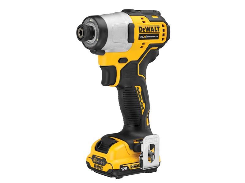 DeWALT DCF801 XR 12V Brushless Impact Driver with 2x 2.0Ah Batteries