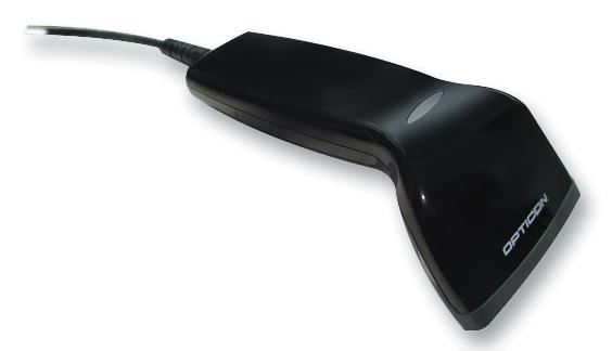 OPTICON CCD Barcode Scanner, Black