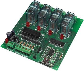 CEBEK 4-Kanaals USB Relais Module, 3A 250V