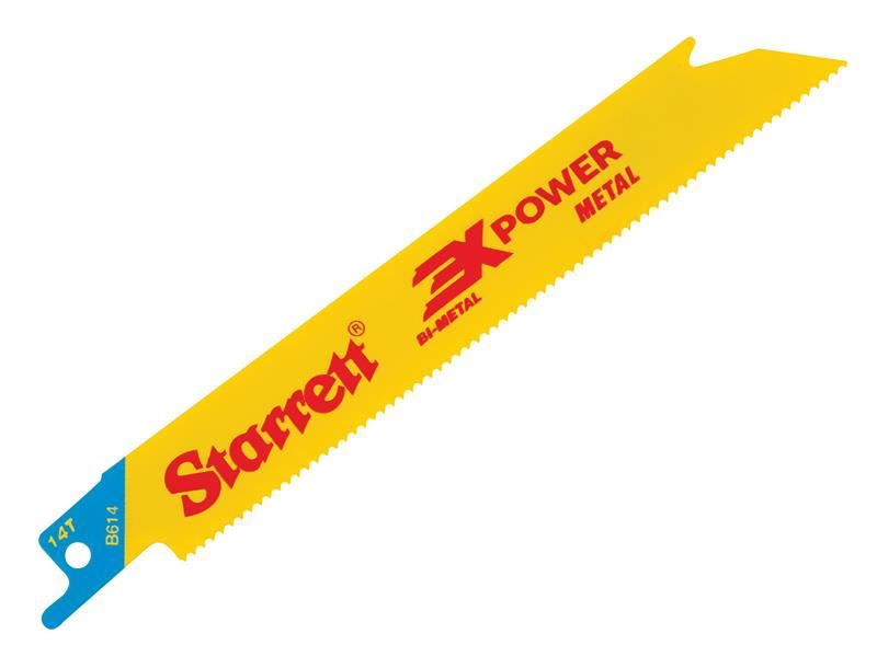 Starrett - Bilah Gergaji Berulang Bi-Metal B614-5, Lurus untuk Logam, 152mm, 14