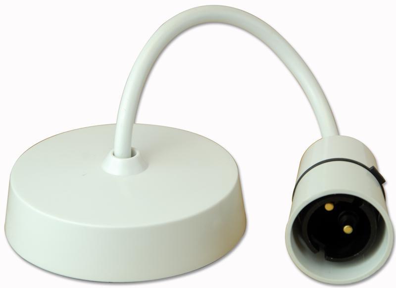 CRABTREE White 6 inch Low Energy Pendant Light Fitting