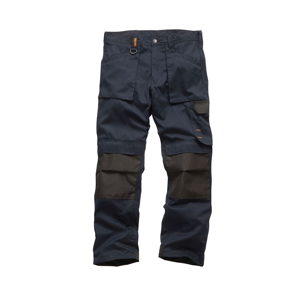 Scruffs Worker Trousers in Navy, Regular Fit, 34R