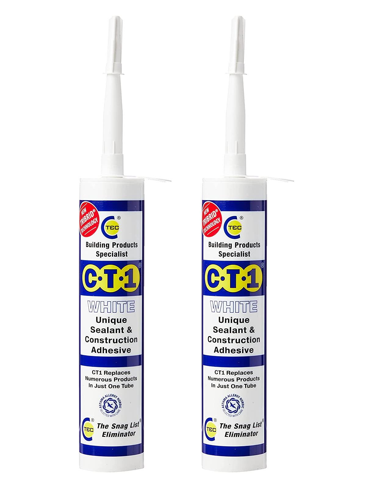 CT1 White Sealant & Adhesive with TRIBRID Technology (2 Pack)