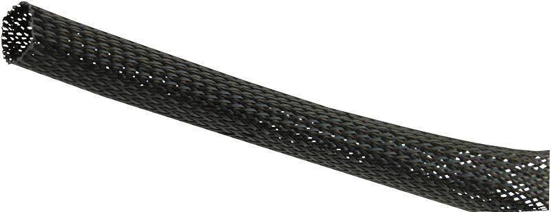 Pro Power - Sliogán Braidithe Leathnaithe, Dubh, 19-32mm, 25m Casúr