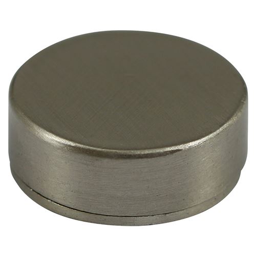 Timco Gewindeschraubenkappen - Massivmessing - Satin Nickel (Größe 18 mm - 4 St
