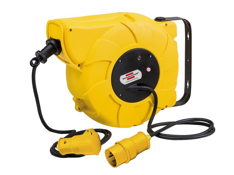 Brennenstuhl Enrouleur de Câble Automatique 110V 16+2m 16A 1 Prise
