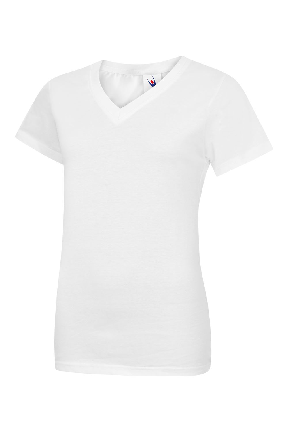 Uneek Unisex Classic V Neck T-Shirt – White – XL