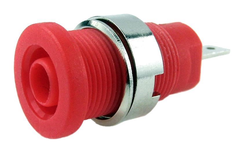 CLIFF ELECTRONIC COMPONENTS - 4mm Bananenbuchse für Panelmontage, 4.8mm Faston,