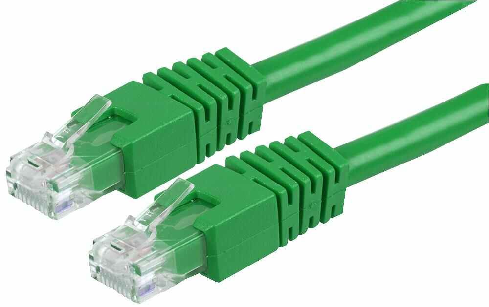 PRO SIGNAL Cat6 UTP Ethernet Patch Lead, RJ45 Male to Male, 1m, Green